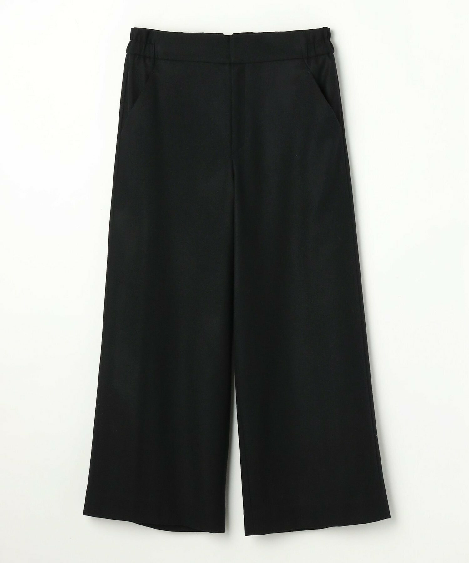 【MOGA】【Lサイズ】ウールカシミヤストレッチワイドパンツ 詳細画像 ブラック系その他 1