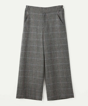 【MOGA】【Lサイズ】ウールカシミヤグレンチェックワイドパンツ 詳細画像 チェック 1