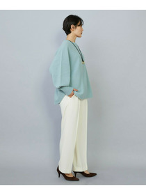 【MOGA】【Lサイズ】バッグブラッシュストレッチストレートパンツ 詳細画像 ブラック 13