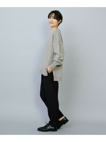 【MOGA】【Lサイズ】ダブルウォームストレッチイージーテーパードパンツ 詳細画像 ブラック 4