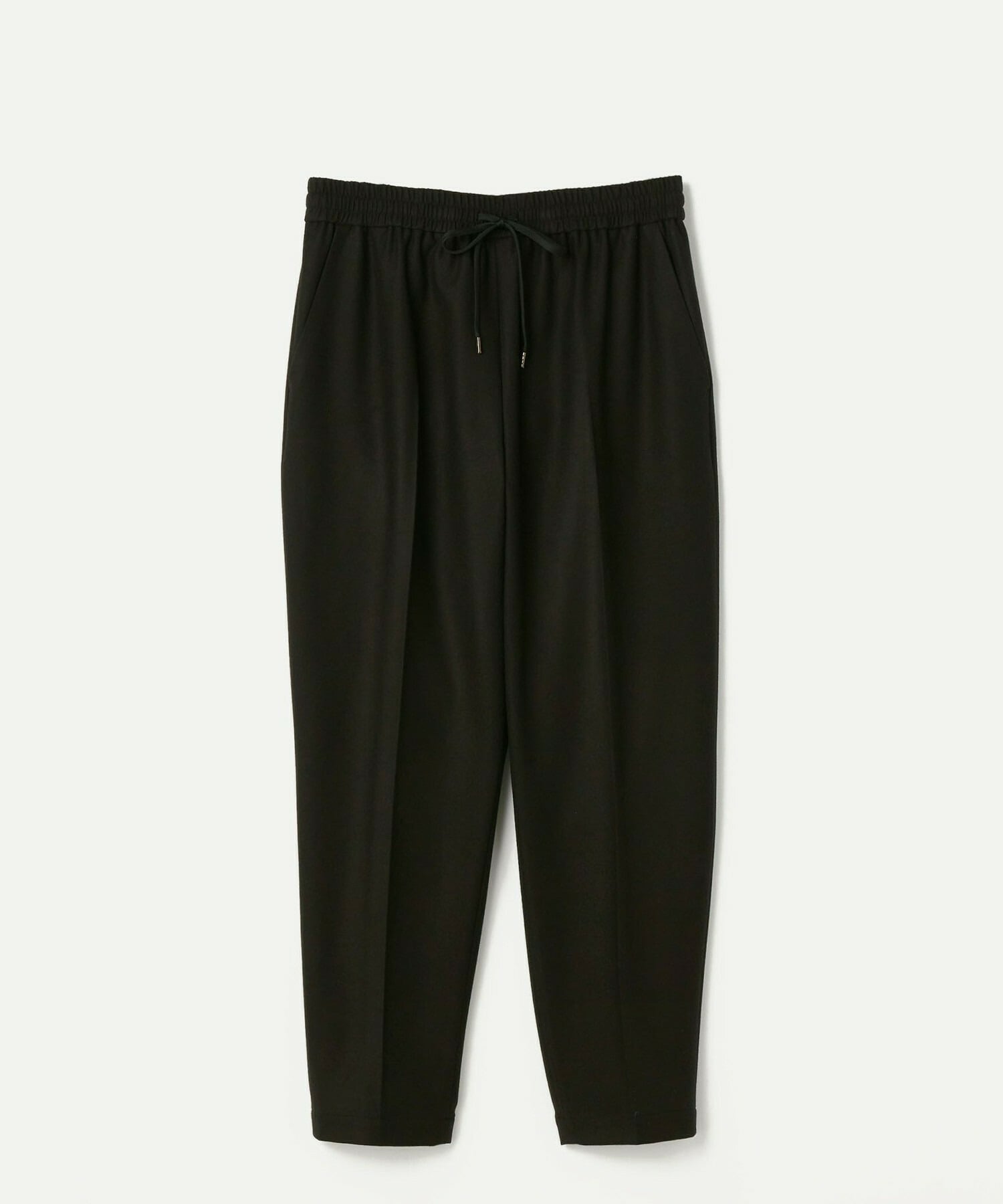 【MOGA】【Lサイズ】ダブルウォームストレッチイージーテーパードパンツ 詳細画像 ブラック 1