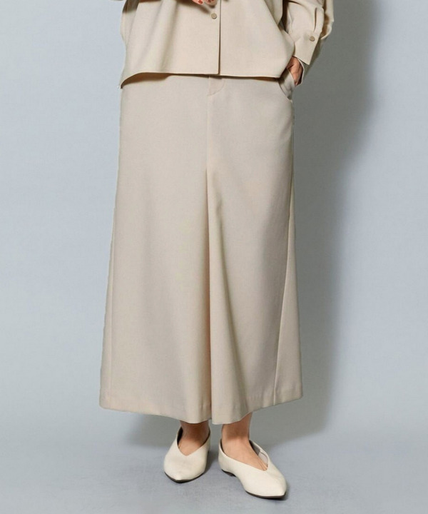 【Lサイズ】ライトパウダリーツイルマーメイドスカート 詳細画像 ベージュ 2