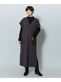 【MOGA】【Lサイズ】コットンナイロンポンチジャンパースカート 詳細画像 ネイビー 16