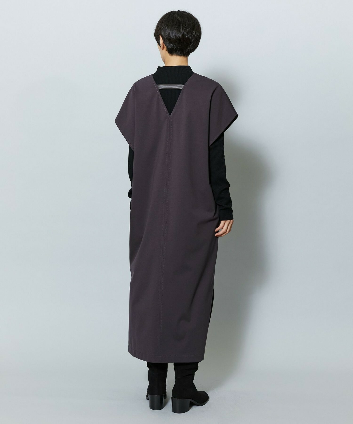 【MOGA】【Lサイズ】コットンナイロンポンチジャンパースカート 詳細画像 ネイビー 12