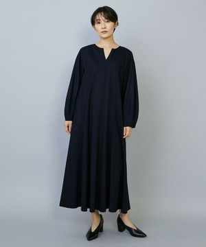 【MOGA】【Lサイズ】ミルド天竺フレアーシルエットワンピース 詳細画像 ネイビー 3