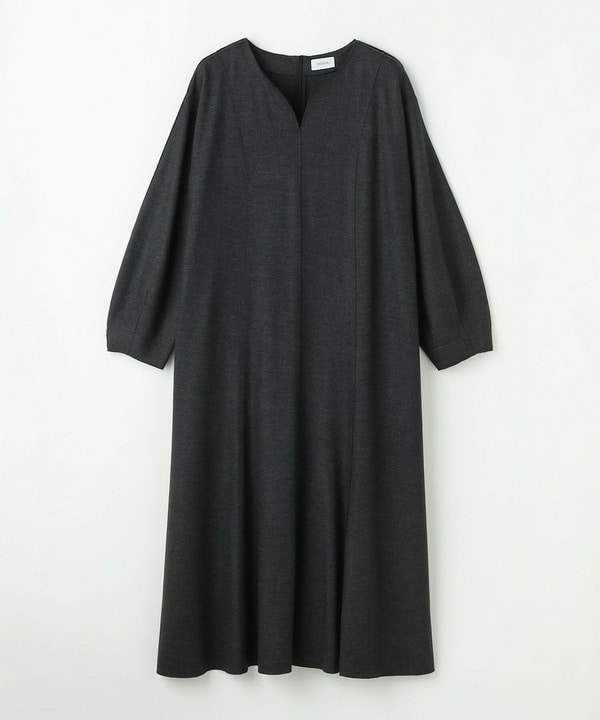【Lサイズ】ミルド天竺フレアーシルエットワンピース【Lサイズ】ミルド天竺フレアーシルエットワンピース