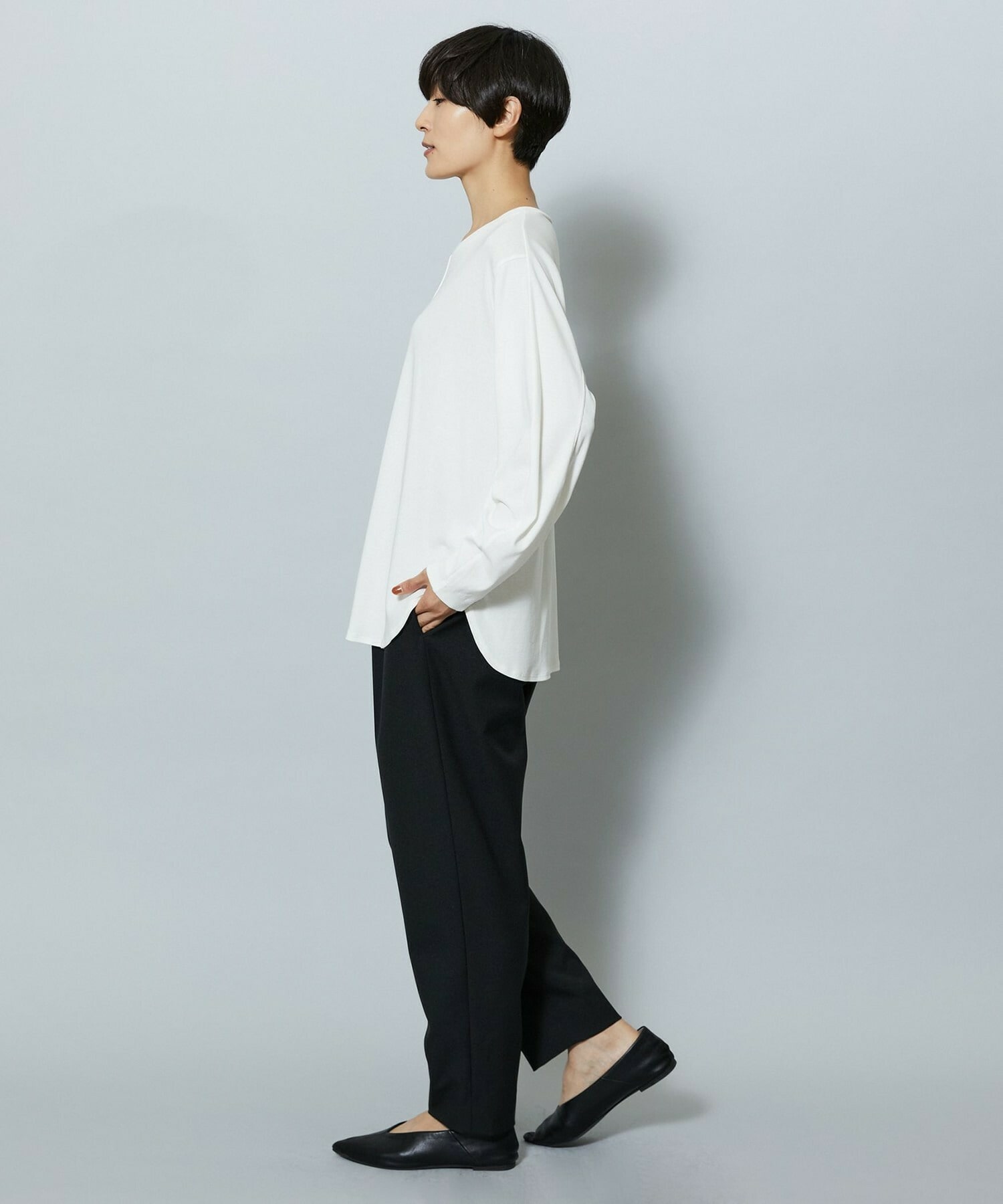 【MOGA】【Lサイズ】フレスカスライスドルマンスリーブTシャツ 詳細画像 ブラック 10