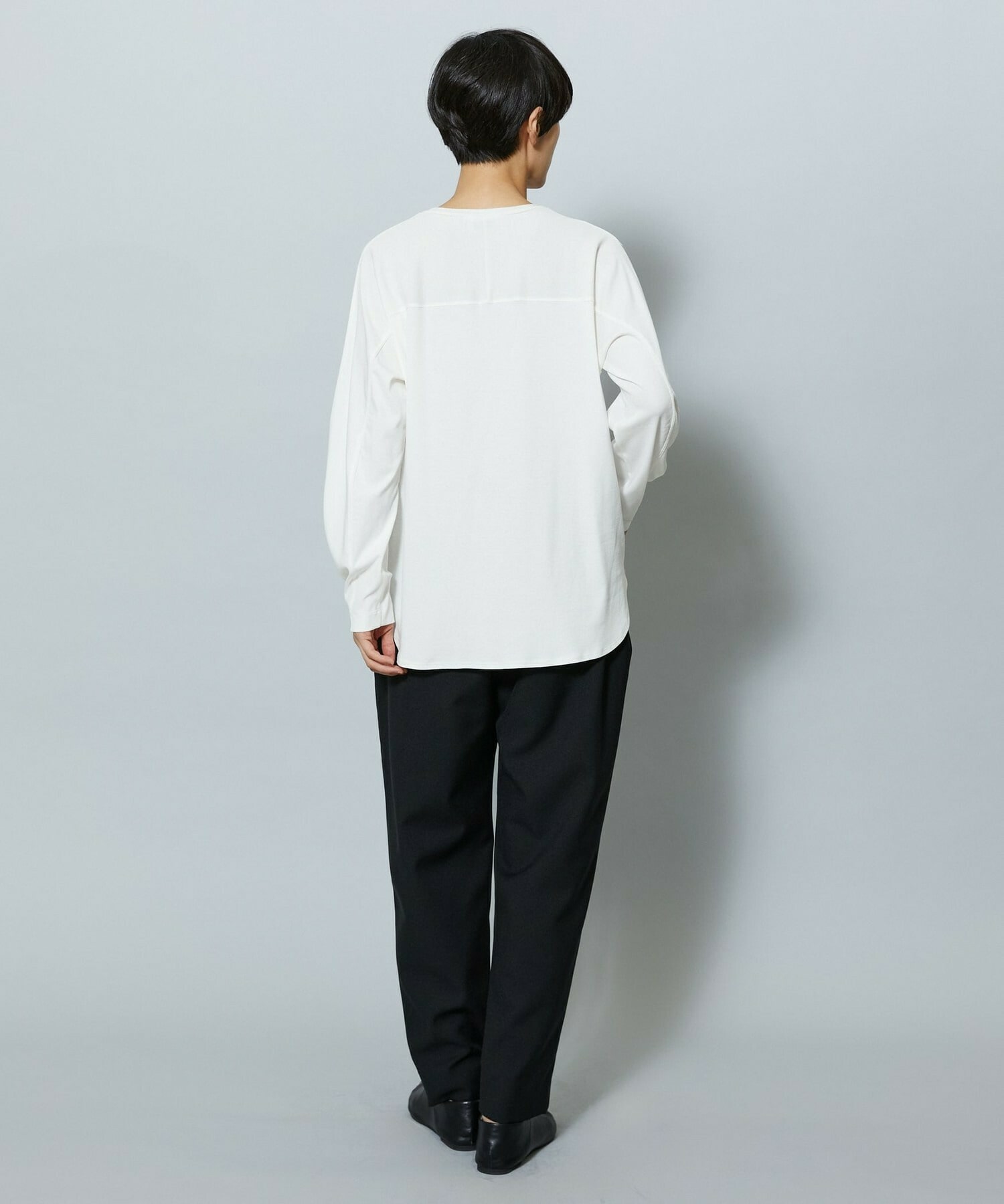 【MOGA】【Lサイズ】フレスカスライスドルマンスリーブTシャツ 詳細画像 ブラック 12