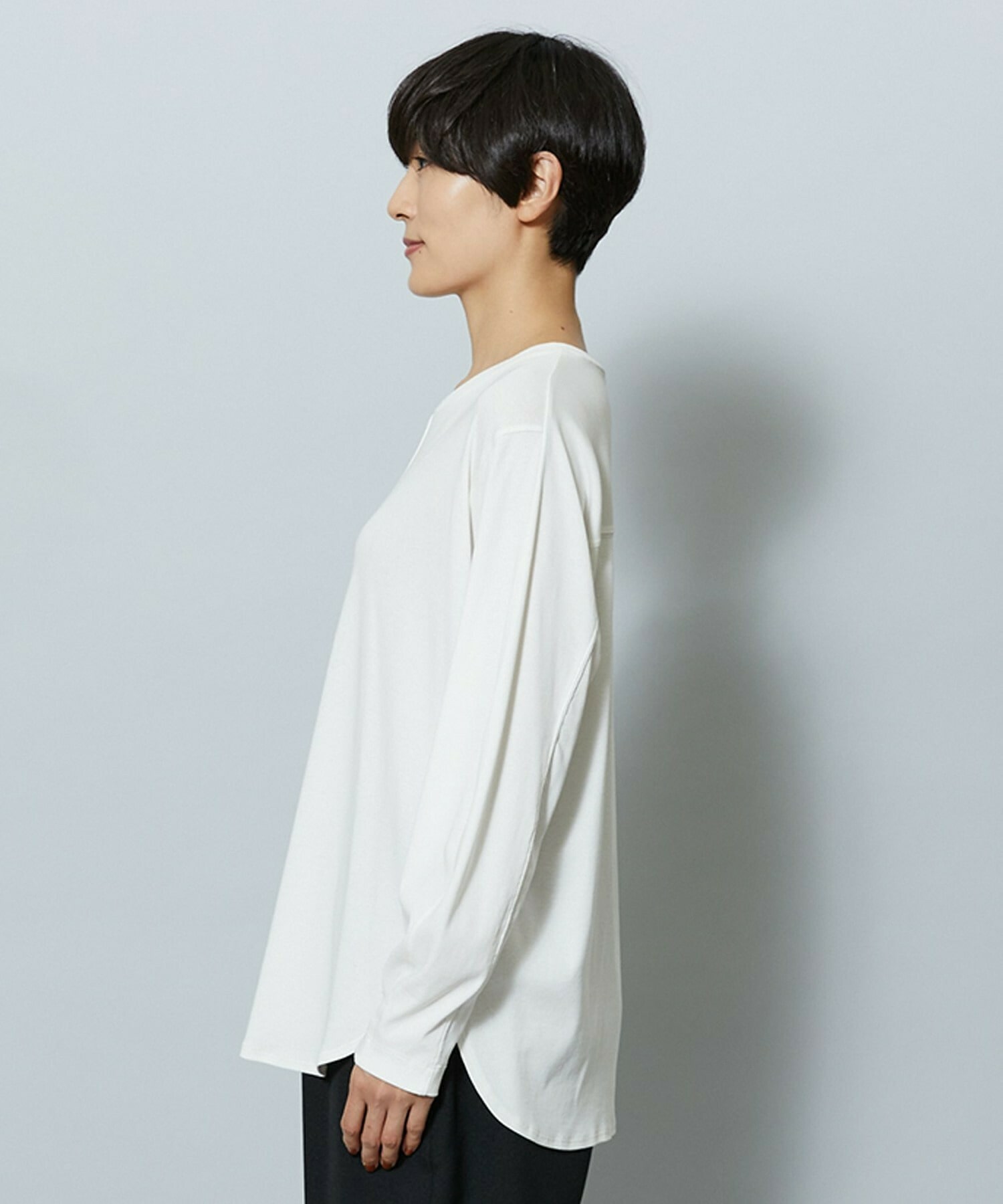 【MOGA】【Lサイズ】フレスカスライスドルマンスリーブTシャツ 詳細画像 ブラック 16