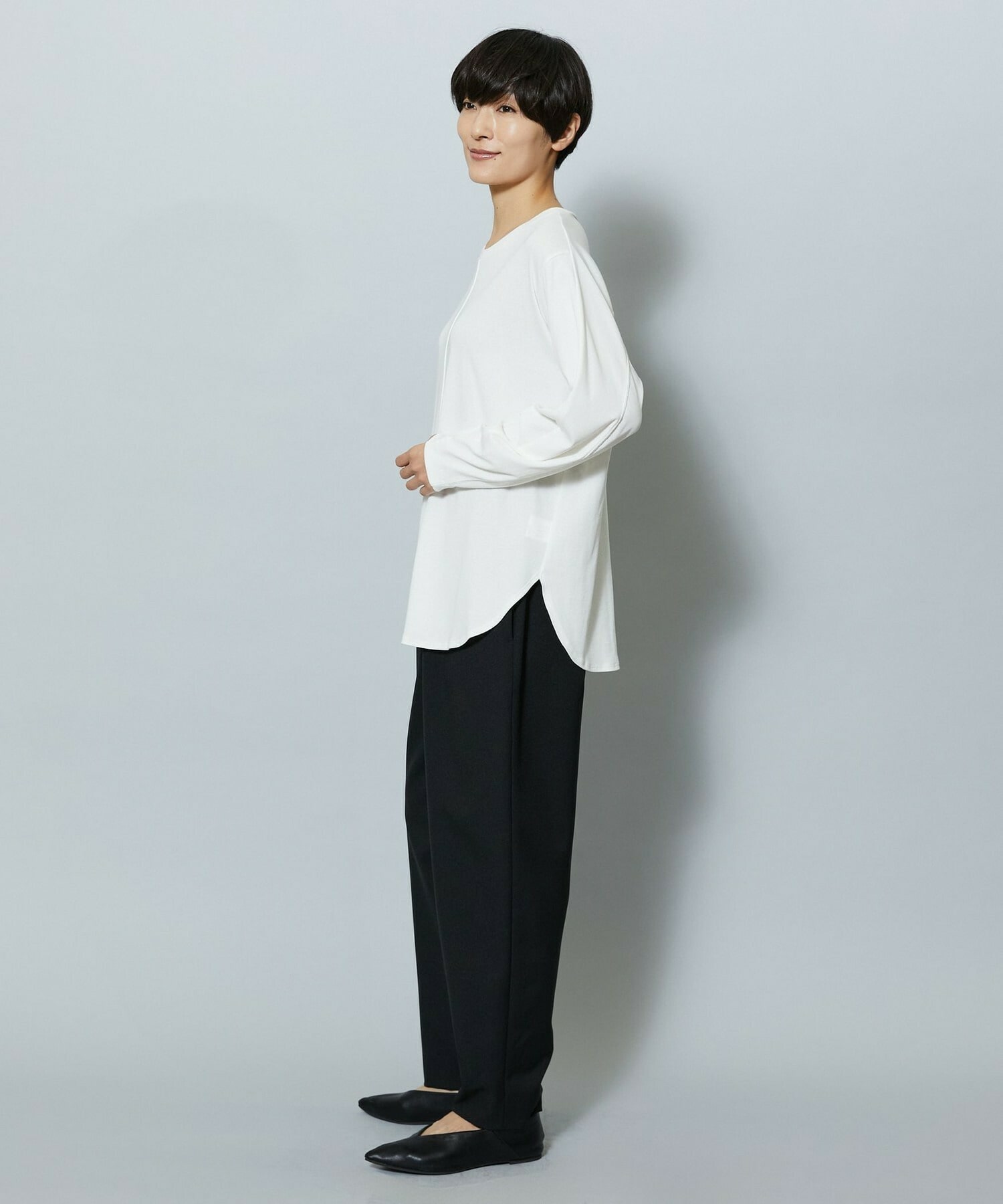 【MOGA】【Lサイズ】フレスカスライスドルマンスリーブTシャツ 詳細画像 ブラック 9