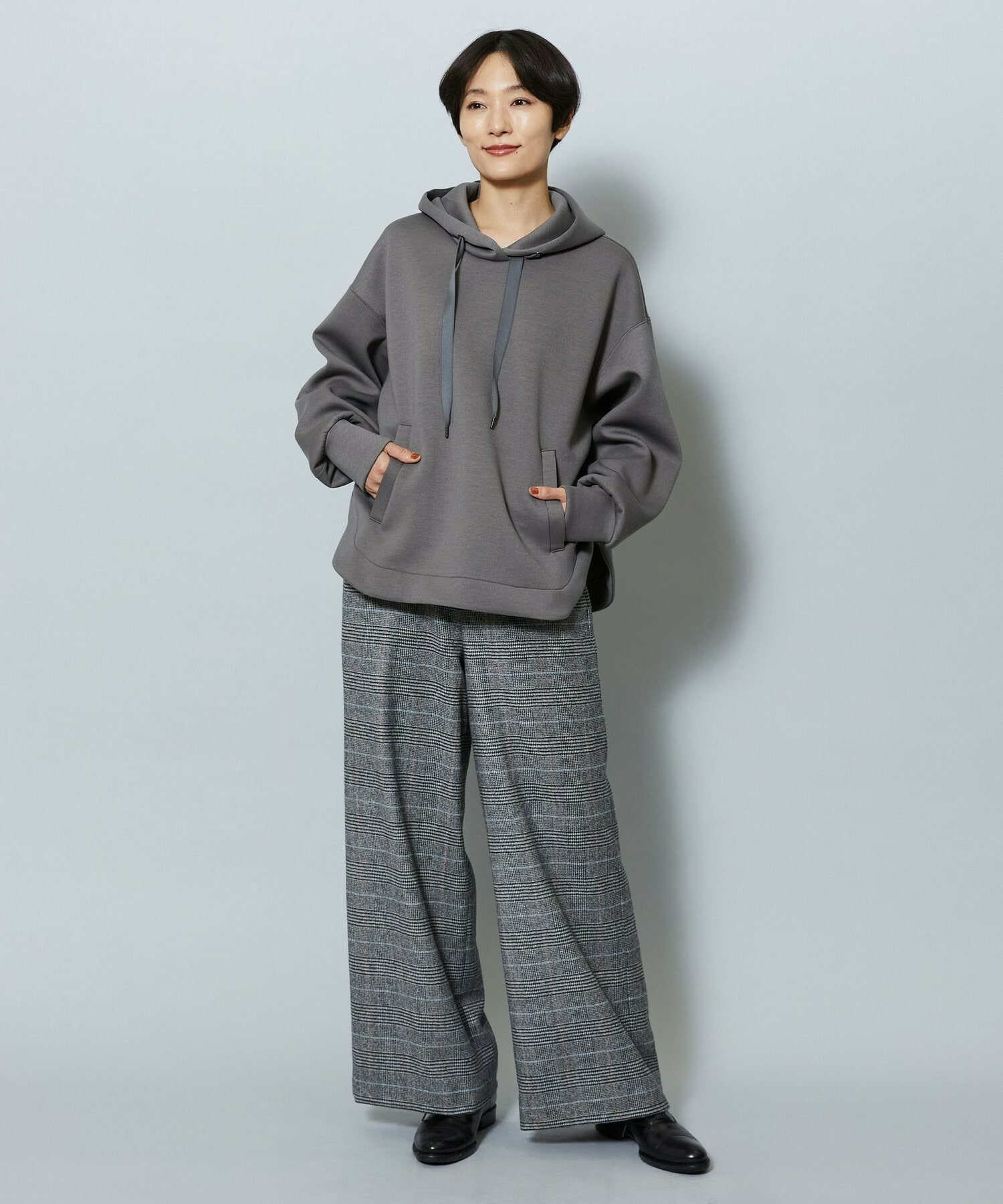 【MOGA】【Lサイズ】ソフトダンボールフードトップス 詳細画像 チャコールグレー 16