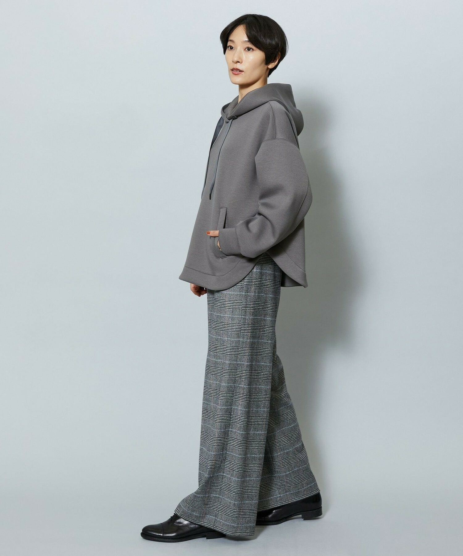 【MOGA】【Lサイズ】ソフトダンボールフードトップス 詳細画像 チャコールグレー 19