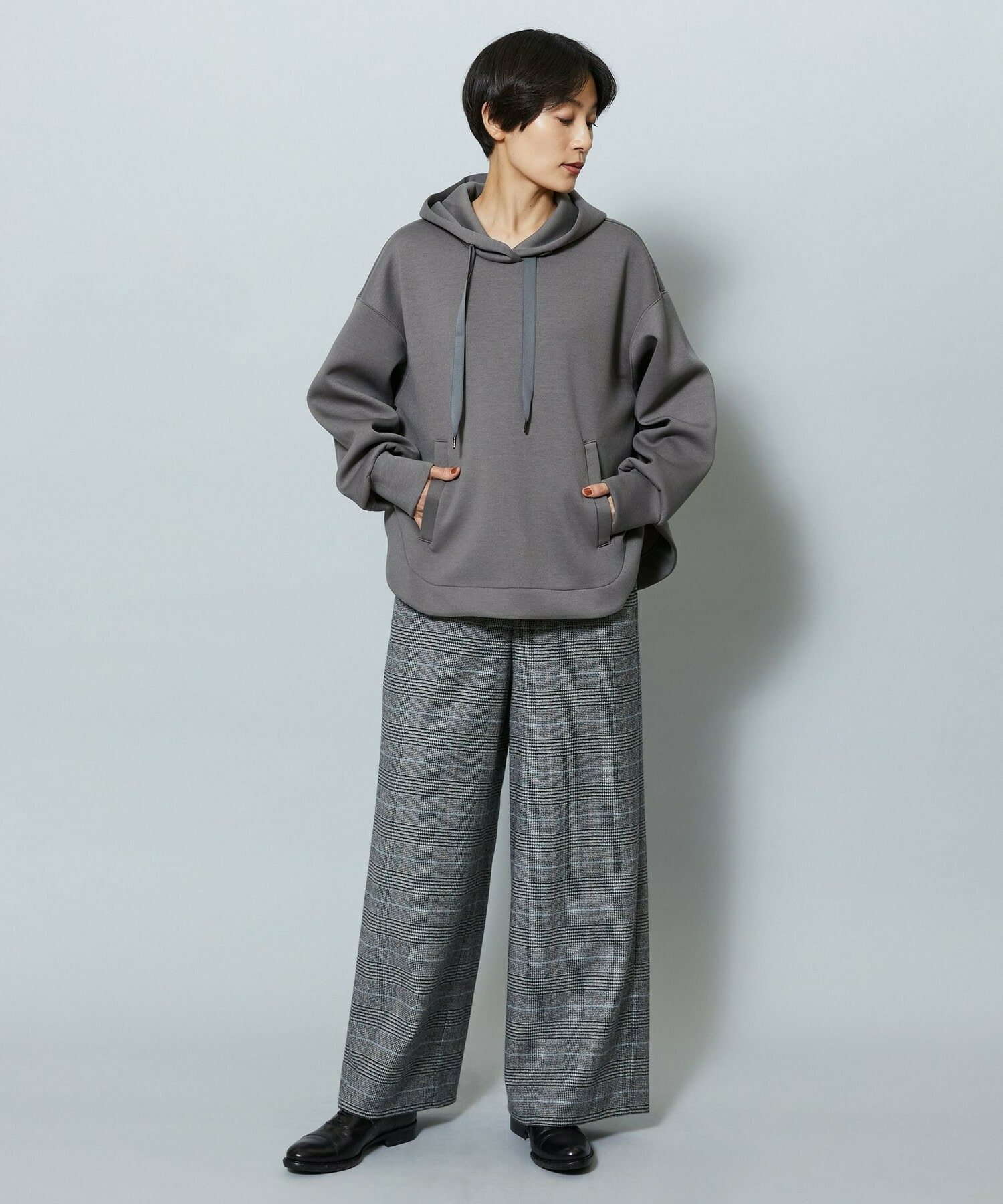 【MOGA】【Lサイズ】ソフトダンボールフードトップス 詳細画像 チャコールグレー 22