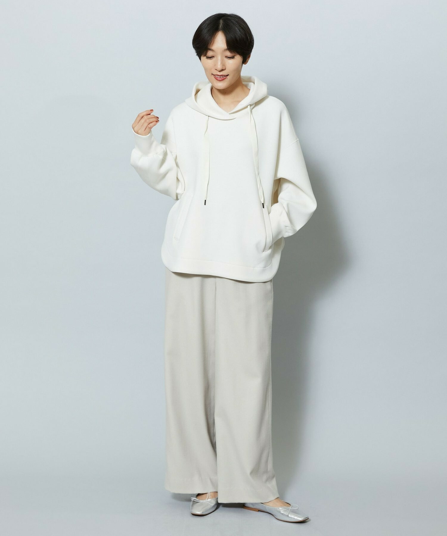 【MOGA】【Lサイズ】ソフトダンボールフードトップス 詳細画像 チャコールグレー 7