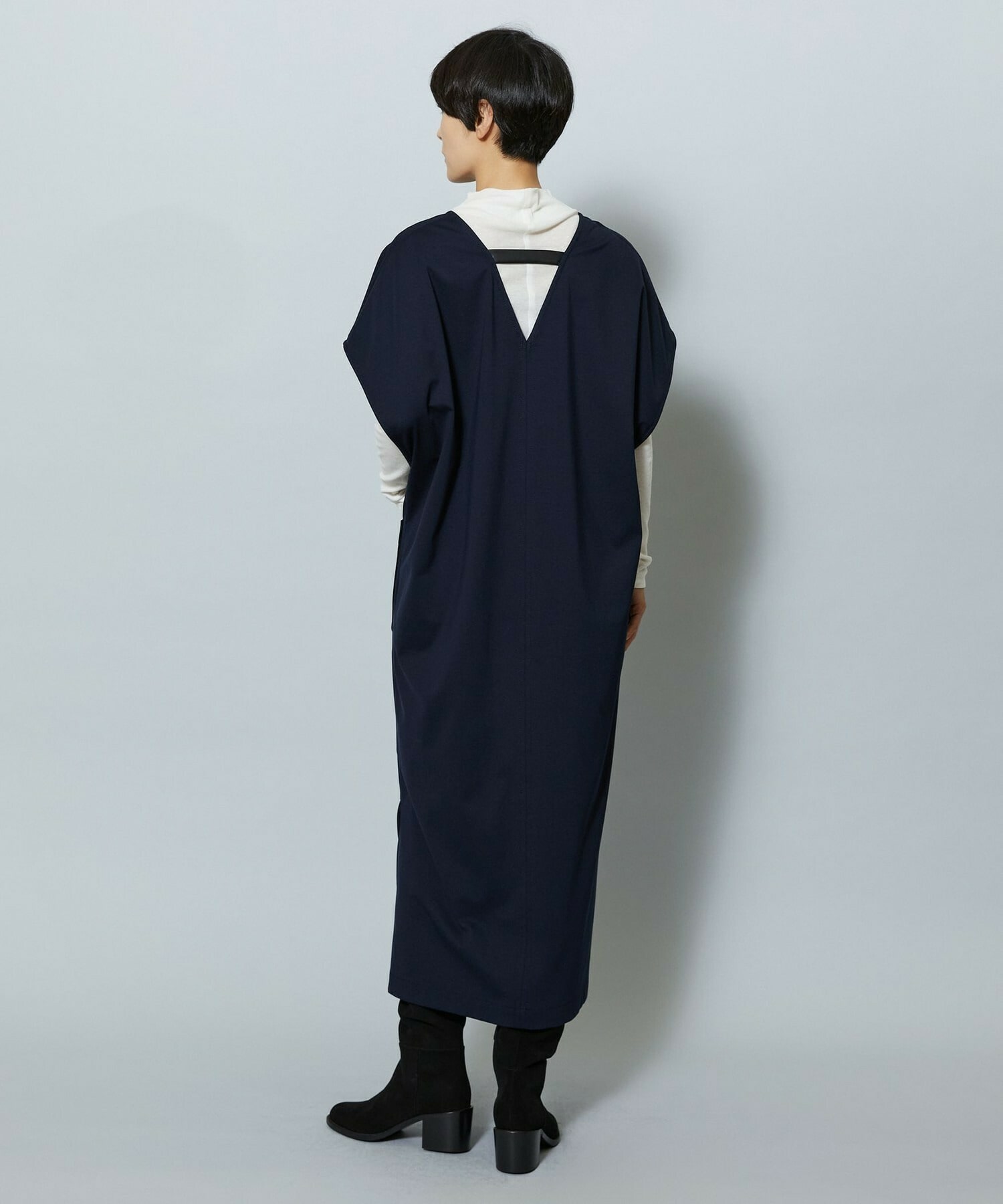 【MOGA】【Lサイズ】コットンテレコハイネックインナー 詳細画像 ブラック 14