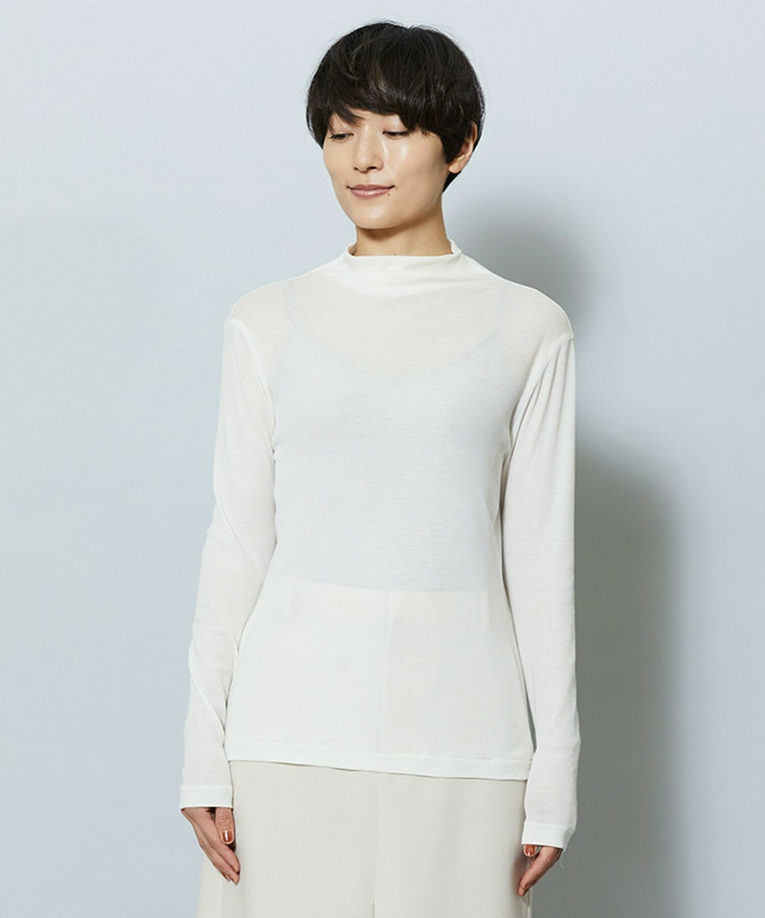 【MOGA】【Lサイズ】コットンテレコハイネックインナー 詳細画像 ブラック 22