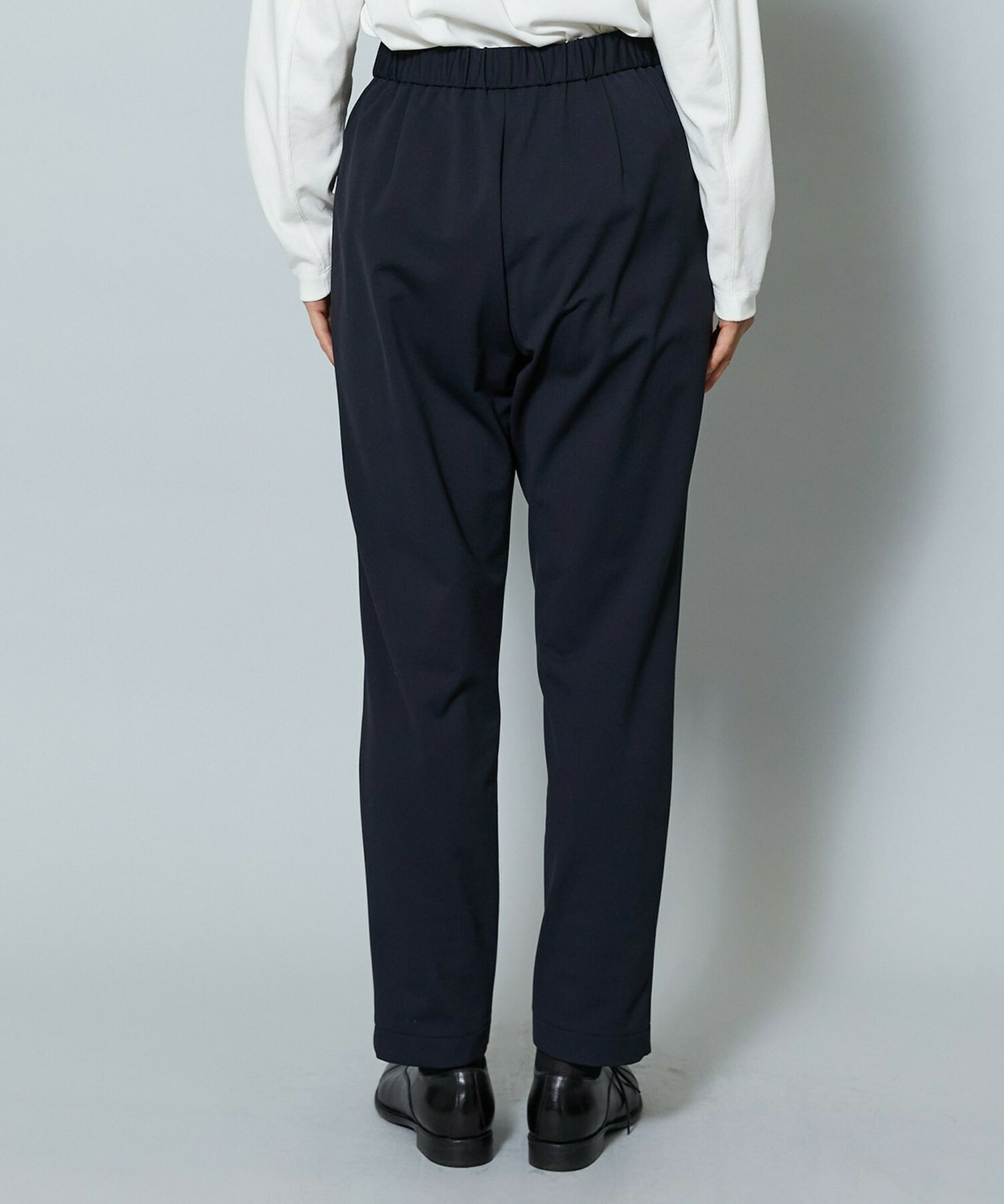 【MOGA】【Lサイズ】ハイテンション裏起毛テーパードシルエットパンツ 詳細画像 ブラック 28