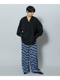 【MOGA】【Lサイズ】フラットシアーボイルラグランスリーブブラウス 詳細画像 ブラック 14