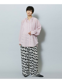 【MOGA】【Lサイズ】フラットシアーボイルラグランスリーブブラウス 詳細画像 ブラック 17