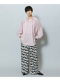 【MOGA】【Lサイズ】フラットシアーボイルラグランスリーブブラウス 詳細画像 ブラック 22