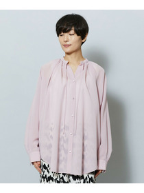 【MOGA】【Lサイズ】フラットシアーボイルラグランスリーブブラウス 詳細画像 ブラック 24