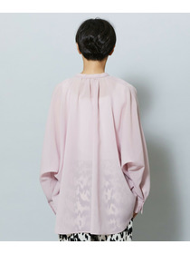 【MOGA】【Lサイズ】フラットシアーボイルラグランスリーブブラウス 詳細画像 ブラック 26