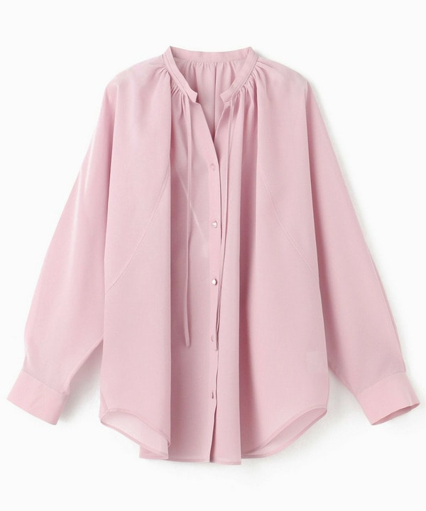 【MOGA】【Lサイズ】フラットシアーボイルラグランスリーブブラウス