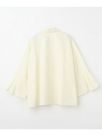 【MOGA】【Lサイズ】メモリーマイクロタフタプルオーバーシャツ 詳細画像 アイボリー 5