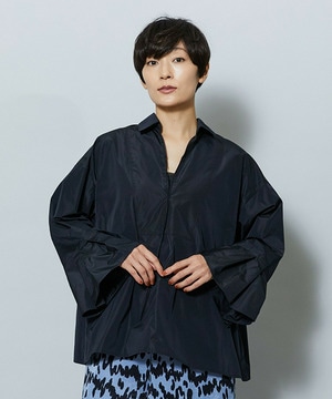 【MOGA】【Lサイズ】メモリーマイクロタフタプルオーバーシャツ 詳細画像 ネイビー 2