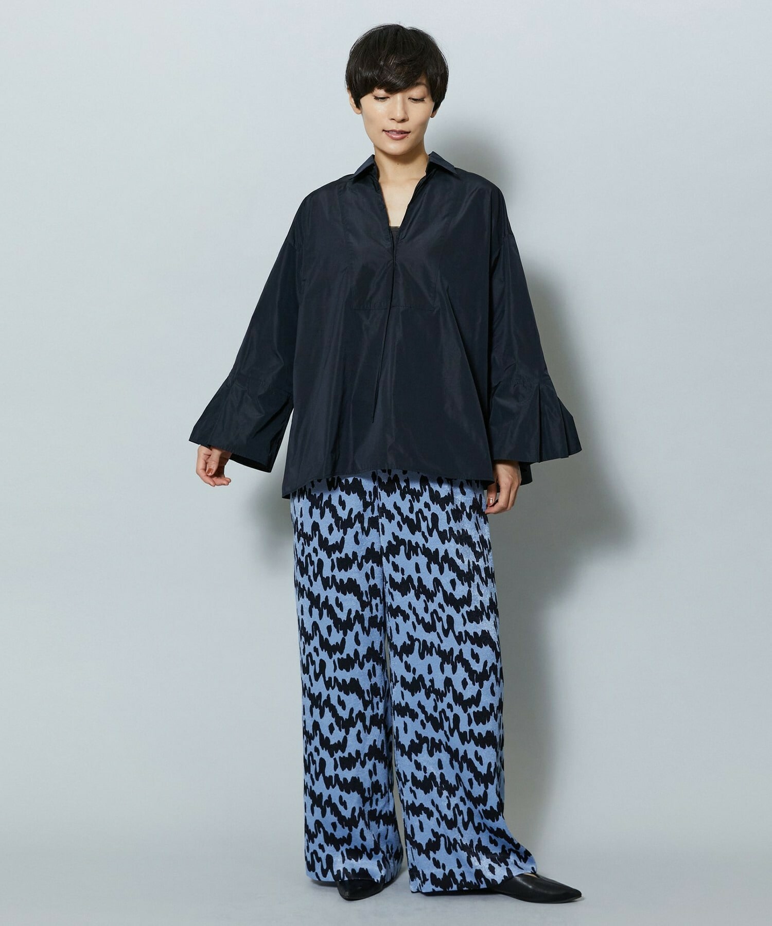 【MOGA】【Lサイズ】メモリーマイクロタフタプルオーバーシャツ 詳細画像 アイボリー 6