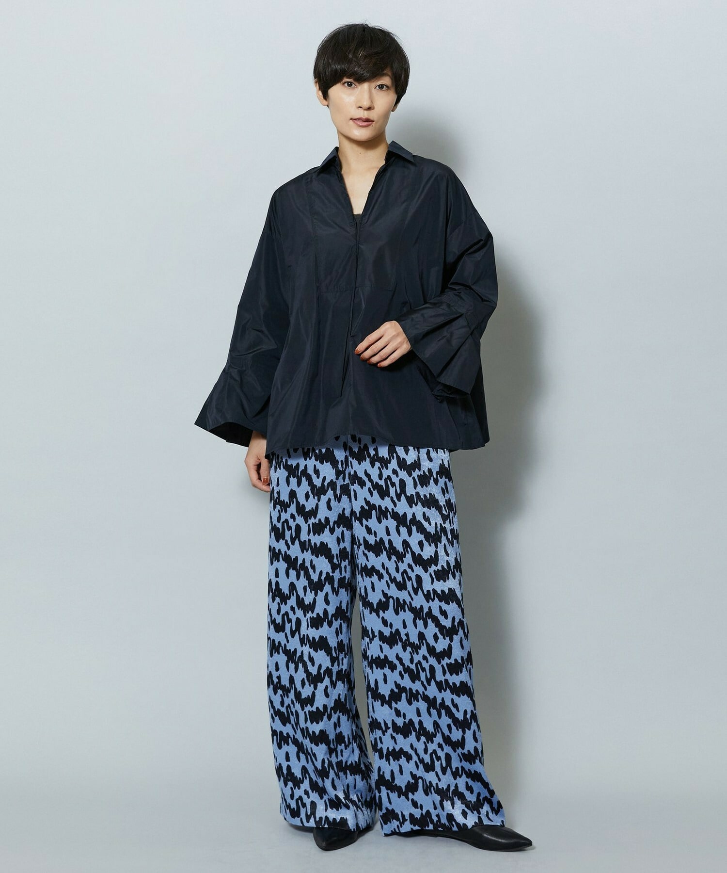 【MOGA】【Lサイズ】メモリーマイクロタフタプルオーバーシャツ 詳細画像 アイボリー 7