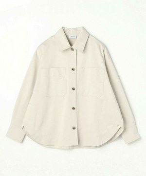 【MOGA】【Lサイズ】ストレッチタフタオーバーシャツ 詳細画像 ライトグレー 1