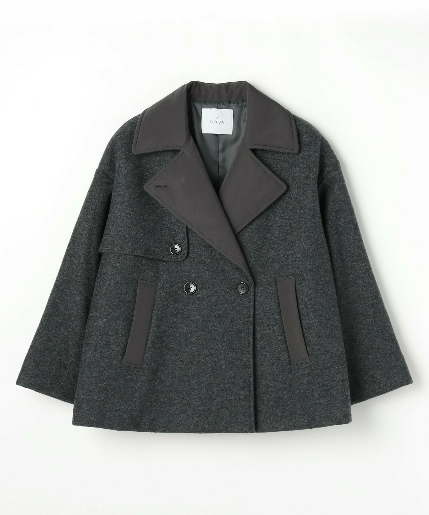 【MOGA】【Lサイズ】ウーリング圧縮テーラードコート 詳細画像 チャコールグレー 1