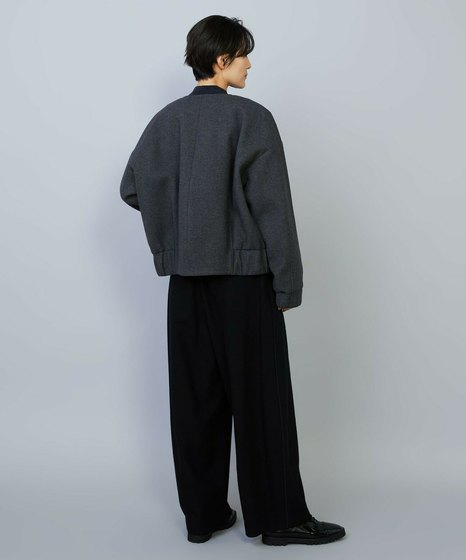 【MOGA】【Lサイズ】スポンディッシュボンディングショートコート 詳細画像 ダークネイビー 15