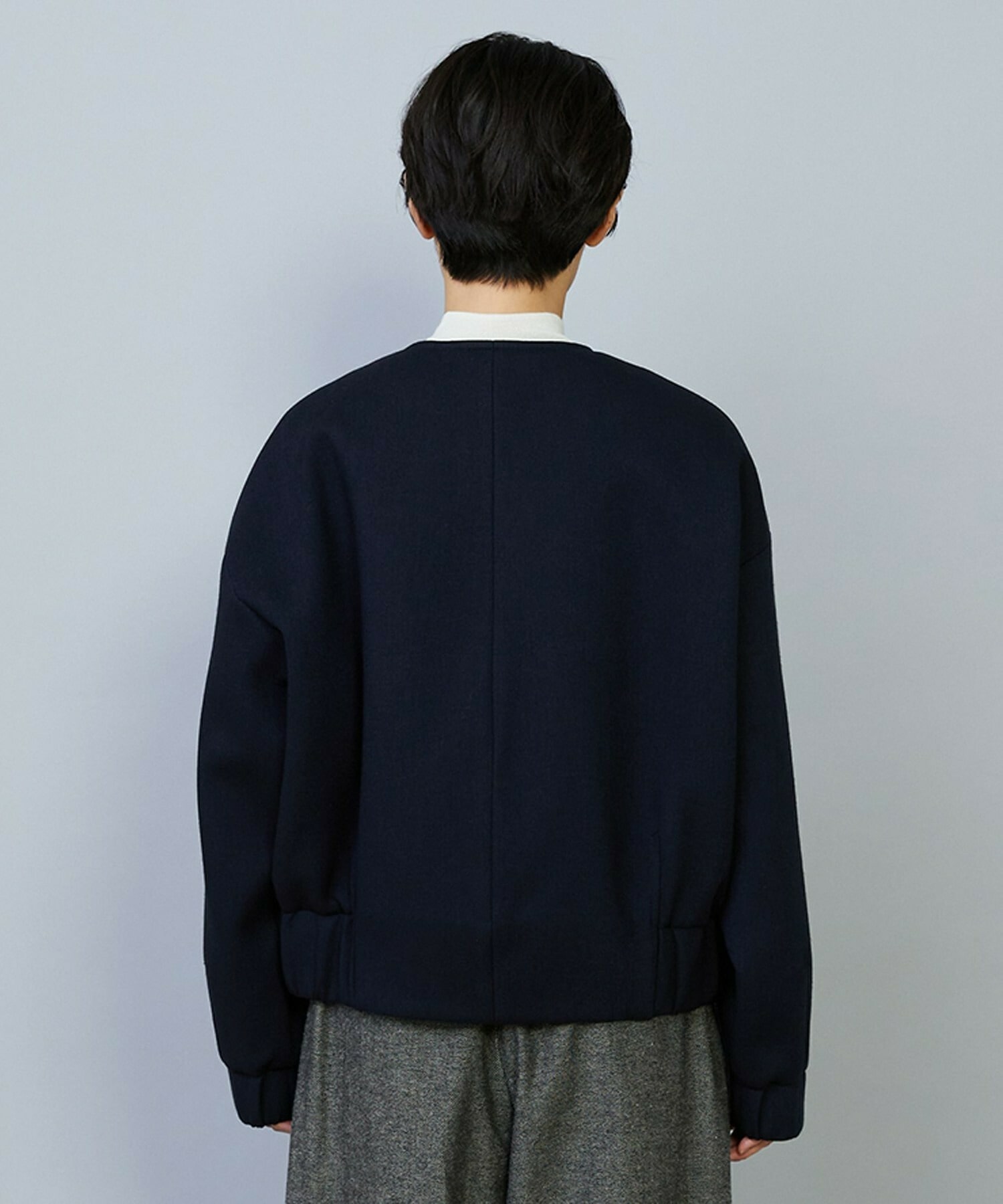 【MOGA】【Lサイズ】スポンディッシュボンディングショートコート 詳細画像 ダークネイビー 21