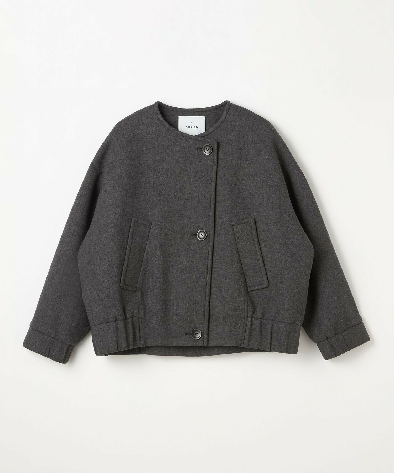 【MOGA】【Lサイズ】スポンディッシュボンディングショートコート 詳細画像 チャコールグレー 1