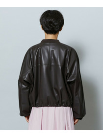 【MOGA】【Lサイズ】ソフトフェイクレザードルマンショートブルゾン 詳細画像 ダークブラウン 28