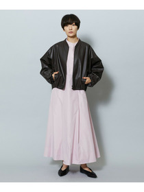 【MOGA】【Lサイズ】ソフトフェイクレザードルマンショートブルゾン 詳細画像 ダークブラウン 7