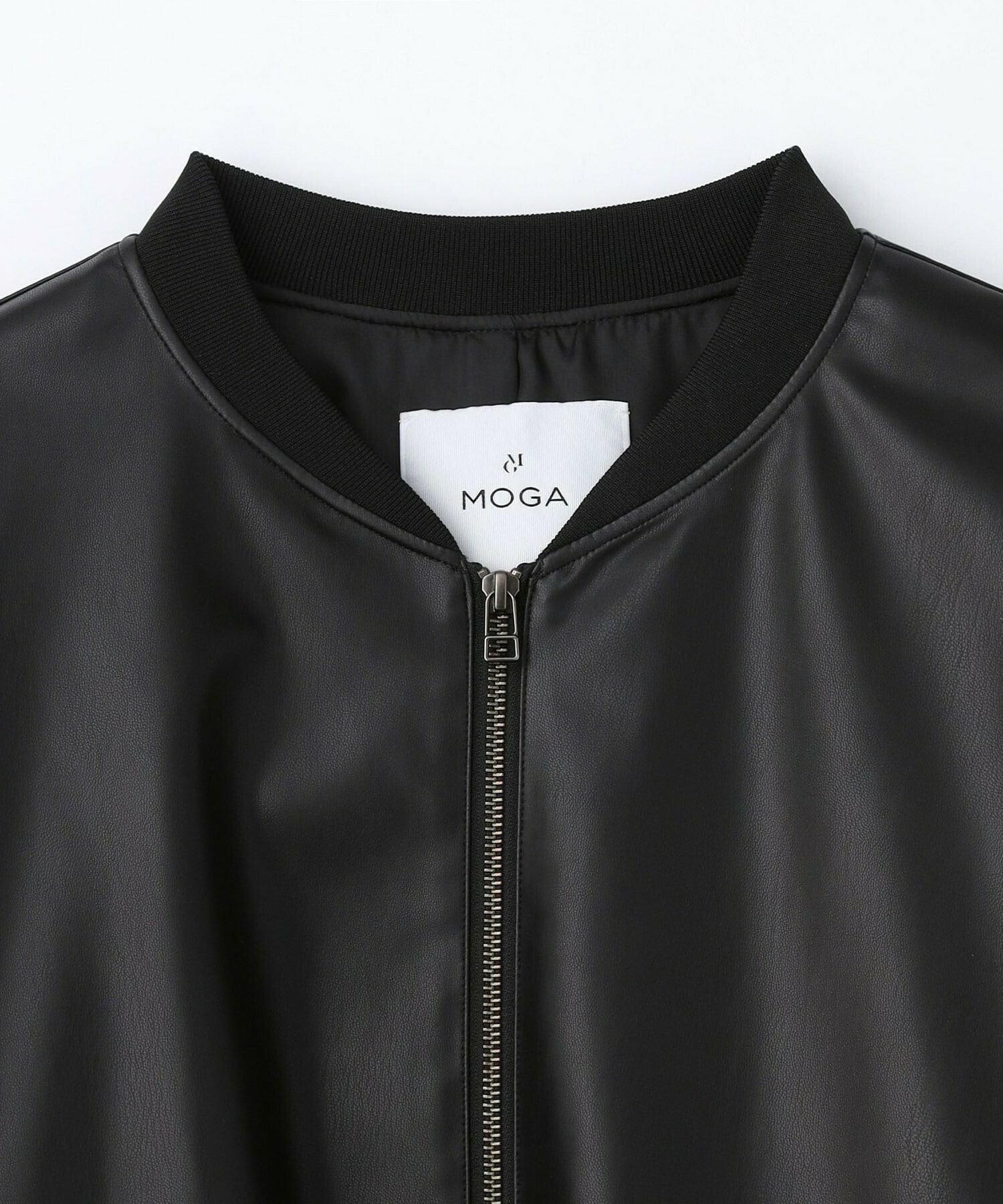 【MOGA】【Lサイズ】ソフトフェイクレザードルマンショートブルゾン 詳細画像 ダークブラウン 1