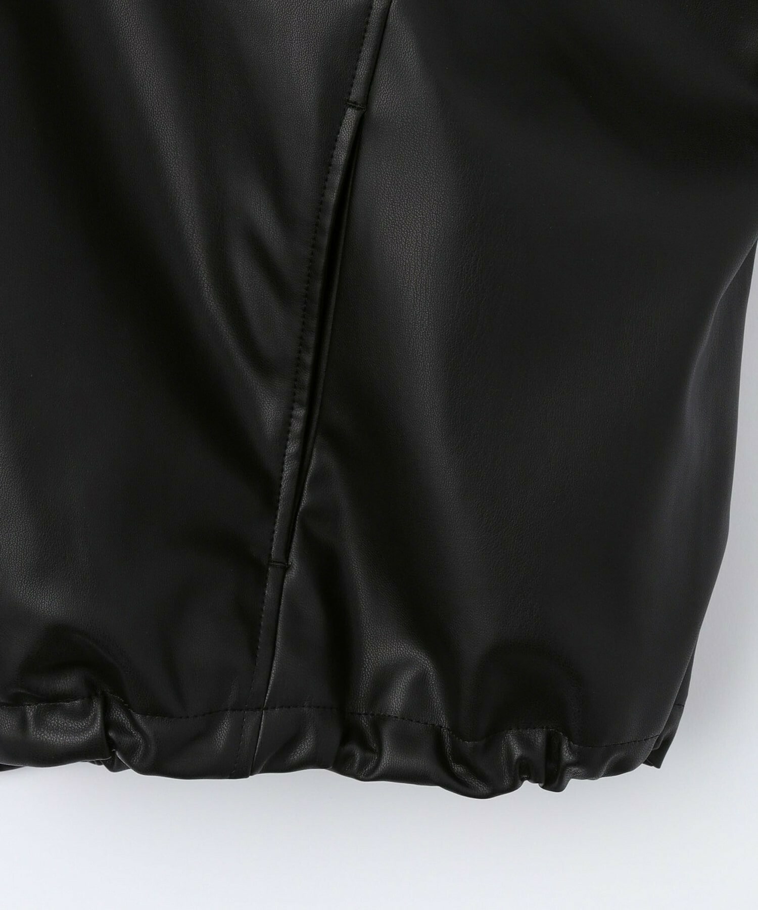 【MOGA】【Lサイズ】ソフトフェイクレザードルマンショートブルゾン 詳細画像 ダークブラウン 3