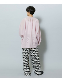 【MOGA】【Lサイズ】ベルベットサテンハンドドローイングプリントパンツ 詳細画像 オフホワイト 12