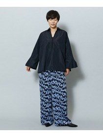 【MOGA】【Lサイズ】ベルベットサテンハンドドローイングプリントパンツ 詳細画像 オフホワイト 14