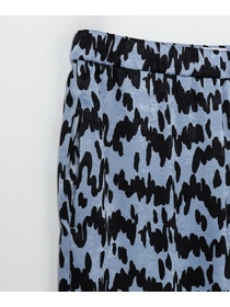 【MOGA】【Lサイズ】ベルベットサテンハンドドローイングプリントパンツ 詳細画像 オフホワイト 2