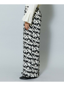 【MOGA】【Lサイズ】ベルベットサテンハンドドローイングプリントパンツ 詳細画像 オフホワイト 26