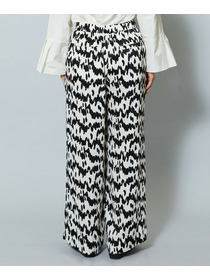 【MOGA】【Lサイズ】ベルベットサテンハンドドローイングプリントパンツ 詳細画像 オフホワイト 28