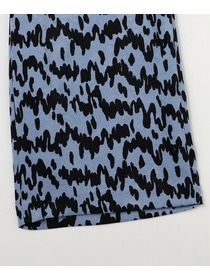 【MOGA】【Lサイズ】ベルベットサテンハンドドローイングプリントパンツ 詳細画像 オフホワイト 4