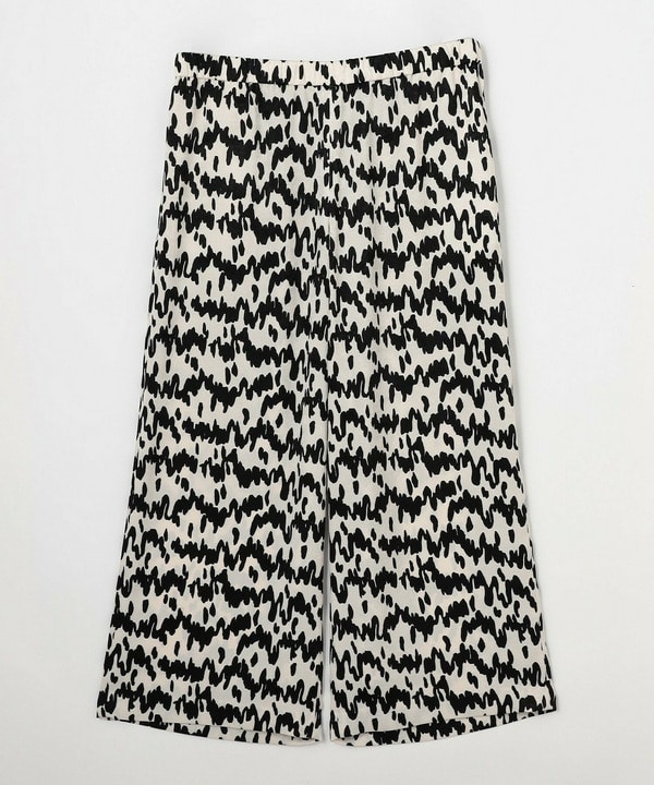 【Lサイズ】ベルベットサテンハンドドローイングプリントパンツ【Lサイズ】ベルベットサテンハンドドローイングプリントパンツ