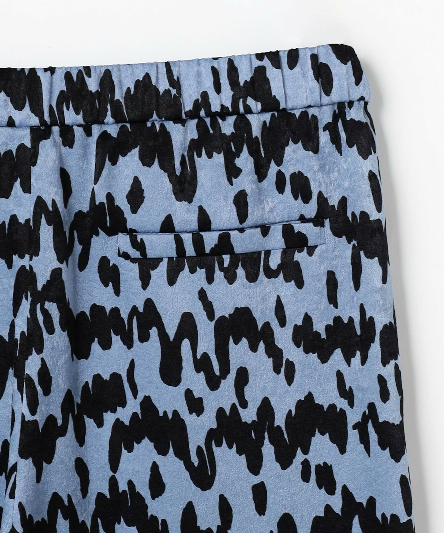 【MOGA】【Lサイズ】ベルベットサテンハンドドローイングプリントパンツ 詳細画像 オフホワイト 3