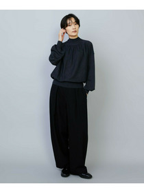 【MOGA】【Lサイズ】ウールリネンツイルバレルワイドパンツ 詳細画像 グレー 1