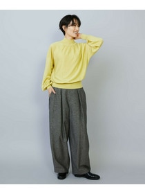 【MOGA】【Lサイズ】ウールリネンツイルバレルワイドパンツ 詳細画像 グレー 18